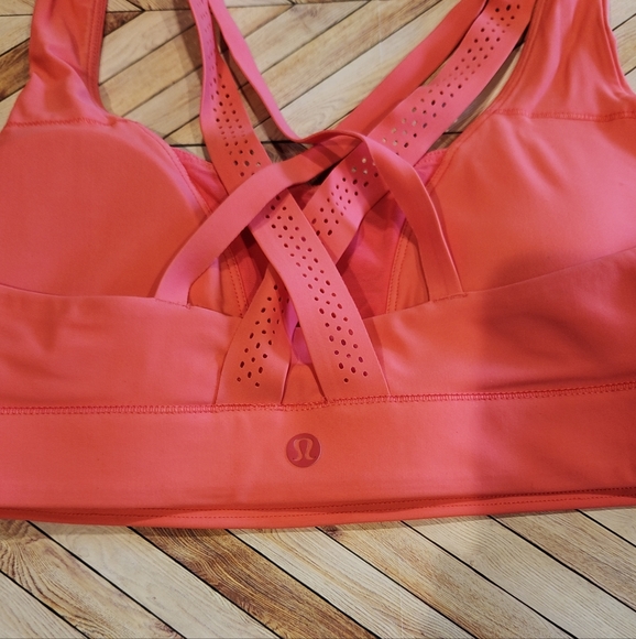 Lululemon Pink Orange Sports Bra - Picture 3 of 4
